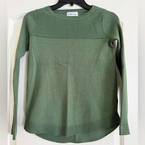 Melissa Paige Olive Green Crew Neck Sweater